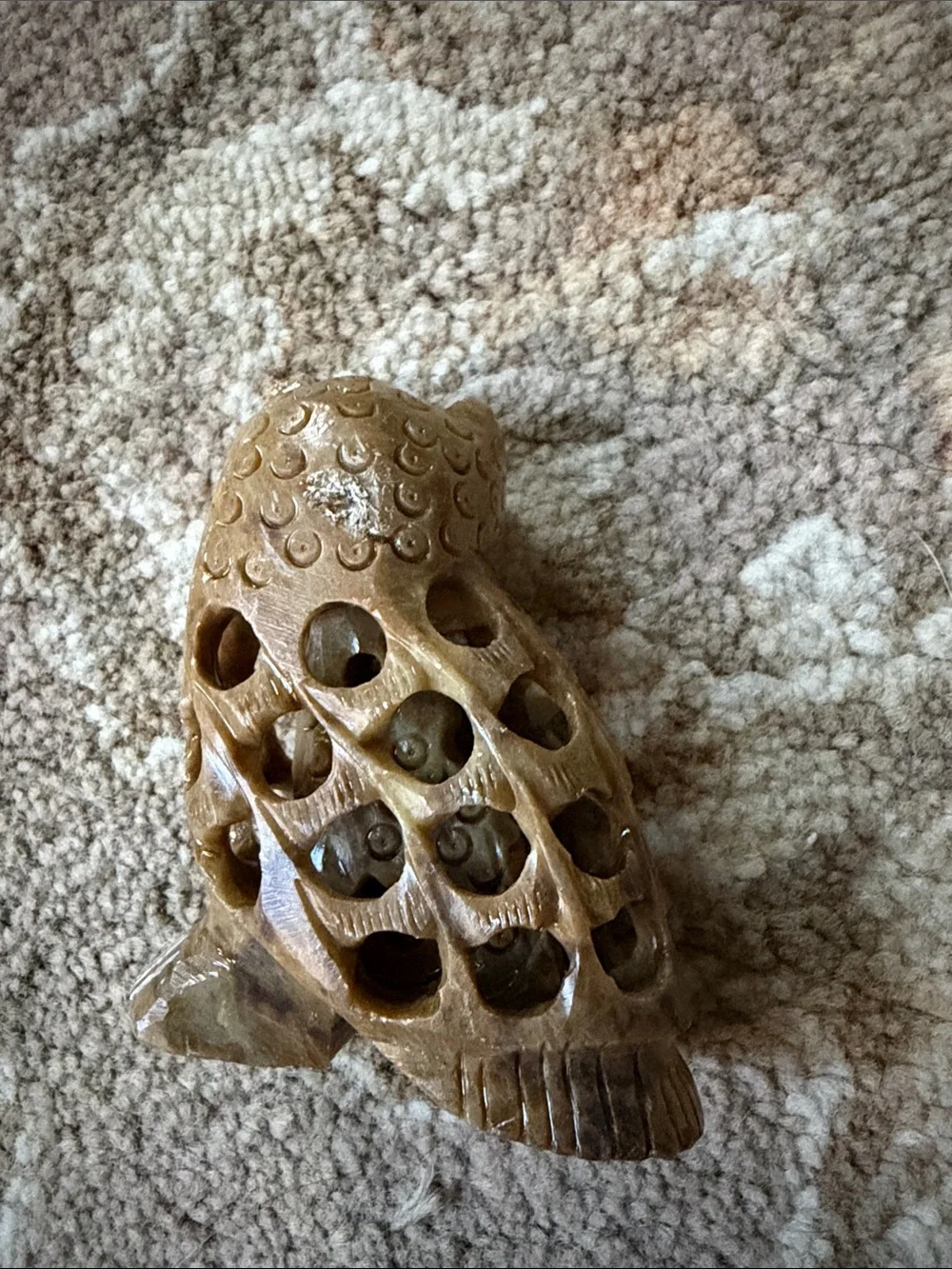 Vintage Brown Owl Natural Stone